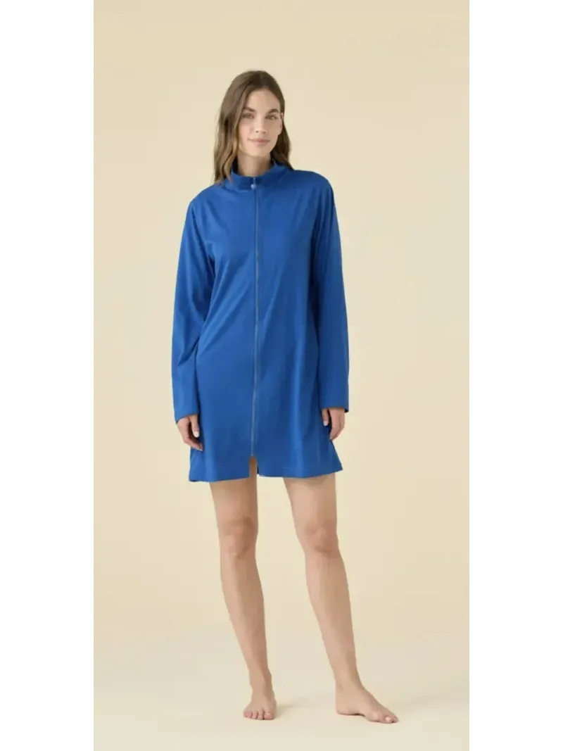 Acquista ora VESTAGLIA DONNA 100% COTONE CON ZIP NOI DI NOTTE su nonsolointimo1994.com