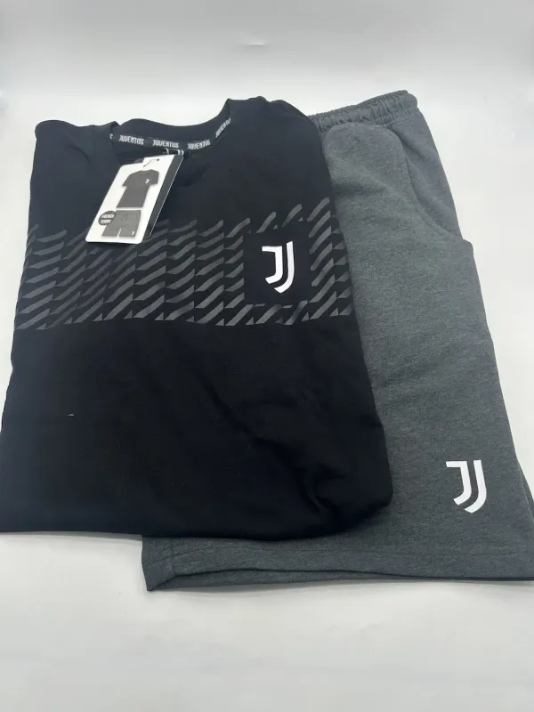 Acquista ora PIGIAMA UOMO COTONE 100% MEZZA MANICA PANTALONCINO COLLEZIONE 2025 HERMET FC JUVENTUS PGCJJ103000 su nonsolointimo1