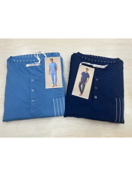 Acquista ora PIGIAMA UOMO MEZZA MANICA + GAMBA LUNGA NOI DI NOTTE FC3239 su nonsolointimo1994.com