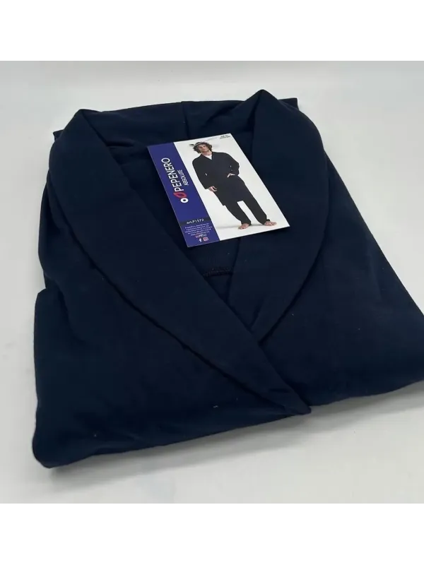 Acquista ora VESTAGLIA UOMO COTONE PEPENERO P1572 su nonsolointimo1994.com