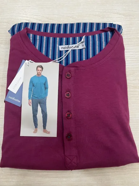 Acquista ora PIGIAMA UOMO MANICA LUNGA + GAMBA LUNGA NOI DI NOTTE FC2823 su nonsolointimo1994.com