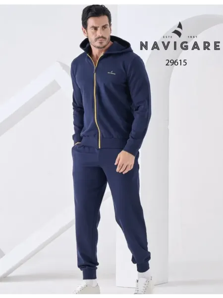 Acquista ora TUTA UOMO COTONE GARZATO NAVIGARE 29615 su nonsolointimo1994.com