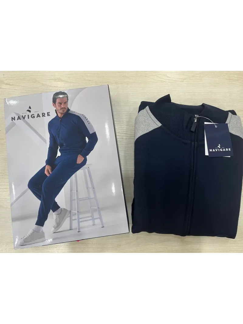 Acquista ora TUTA UOMO COTONE GARZATO NAVIGARE 29614 su nonsolointimo1994.com