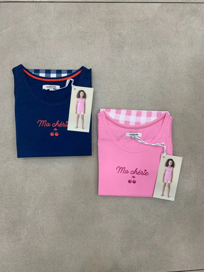 Acquista ora PIGIAMA BIMBA 100% COTONE CANOTTA + PANTALONCINO NOI DI NOTTE FE2620 su nonsolointimo1994.com