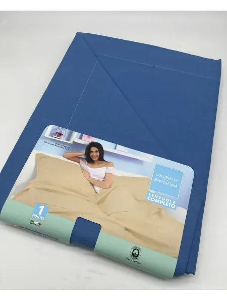 Acquista ora COMPLETO LETTO LENZUOLA SINGOLE BIANCALUNA Colored su nonsolointimo1994.com
