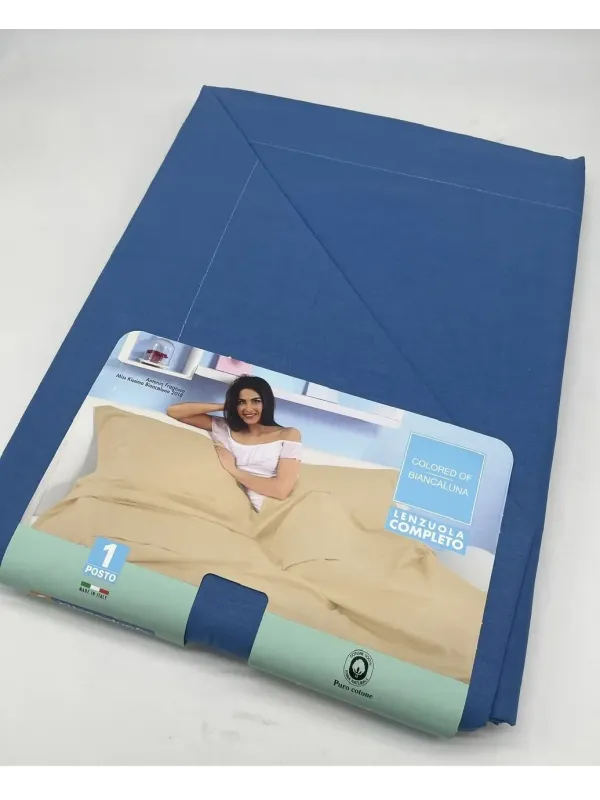 Acquista ora COMPLETO LETTO LENZUOLA SINGOLE BIANCALUNA Colored su nonsolointimo1994.com
