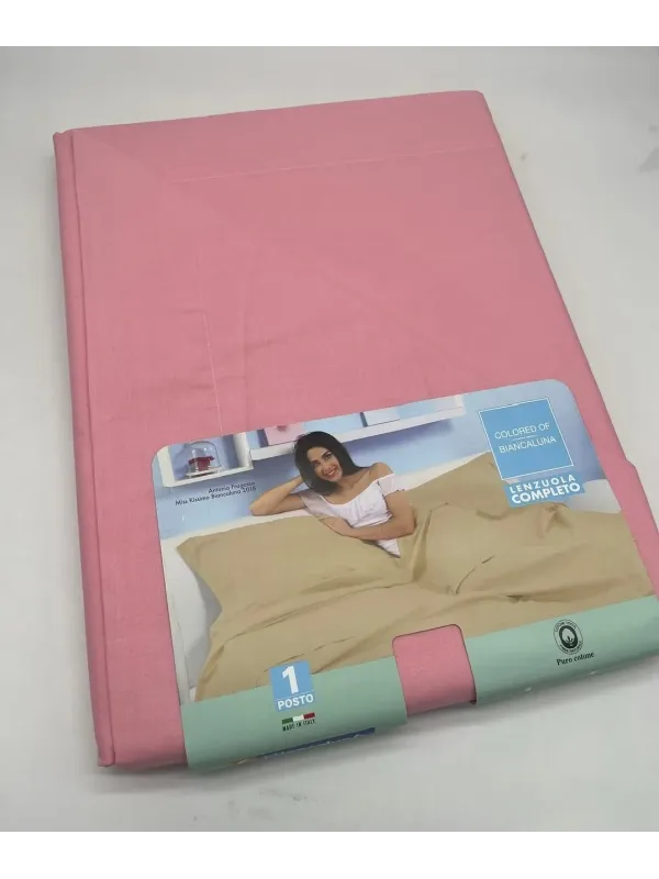 Acquista ora COMPLETO LETTO LENZUOLA SINGOLE BIANCALUNA Colored su nonsolointimo1994.com