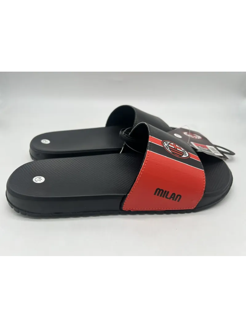Acquista ora copia di PANTOFOLA CIABATTA UOMO GOMMA GRIFF AC MILAN band su nonsolointimo1994.com