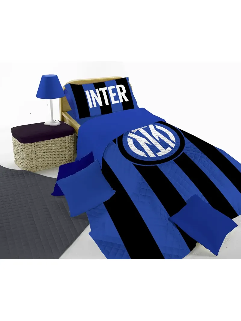 Acquista ora copia di TRAPUNTINO COPRILETTO TRAPUNTATO LETTO SINGOLO RESTOCK SICEM FC INTER su nonsolointimo1994.com