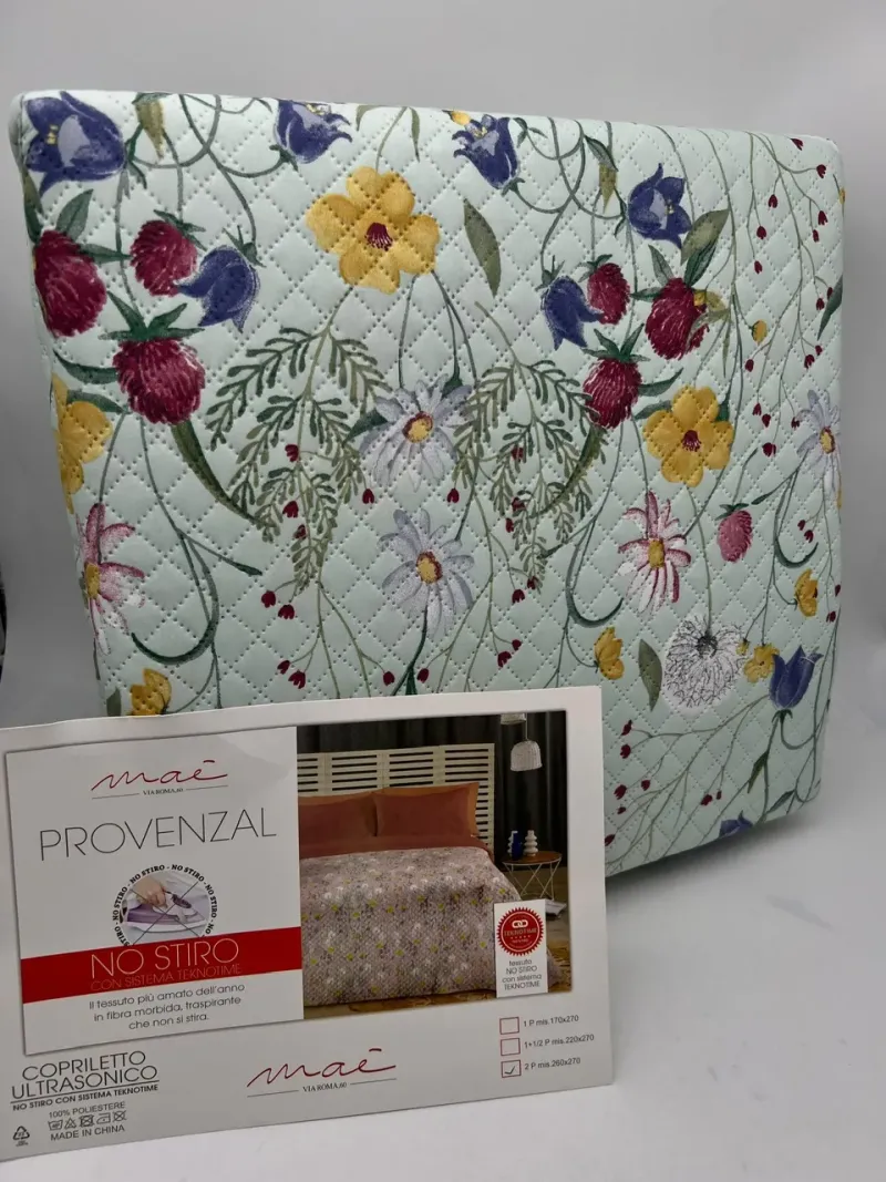 Acquista ora COPRILETTO TRAPUNTATO MATRIMONIALE VIA ROMA 60 Provenzal su nonsolointimo1994.com