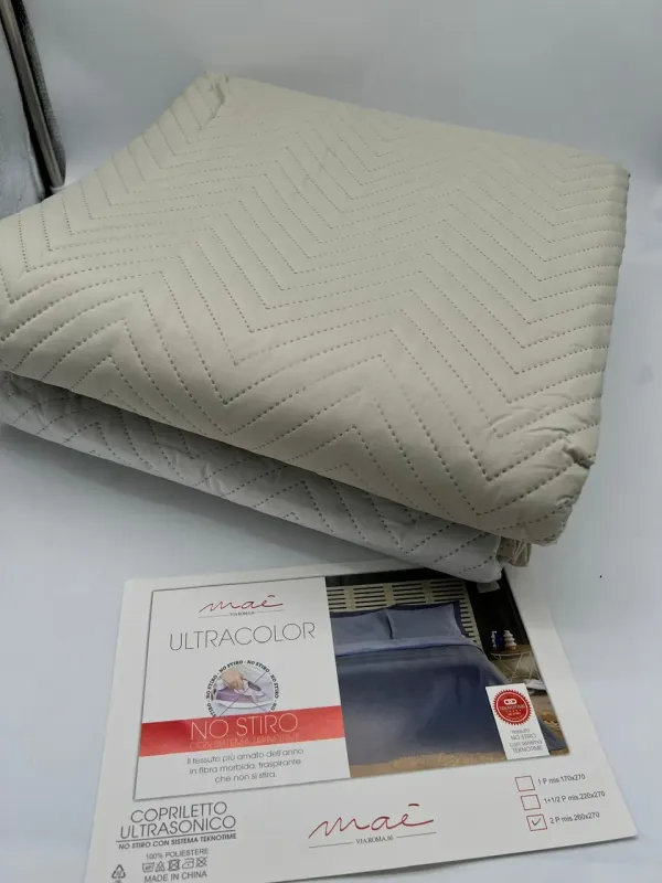 Acquista ora COPRILETTO TRAPUNTATO DOUBLE-FACE SINGOLO VIA ROMA 60 Ultracolor su nonsolointimo1994.com