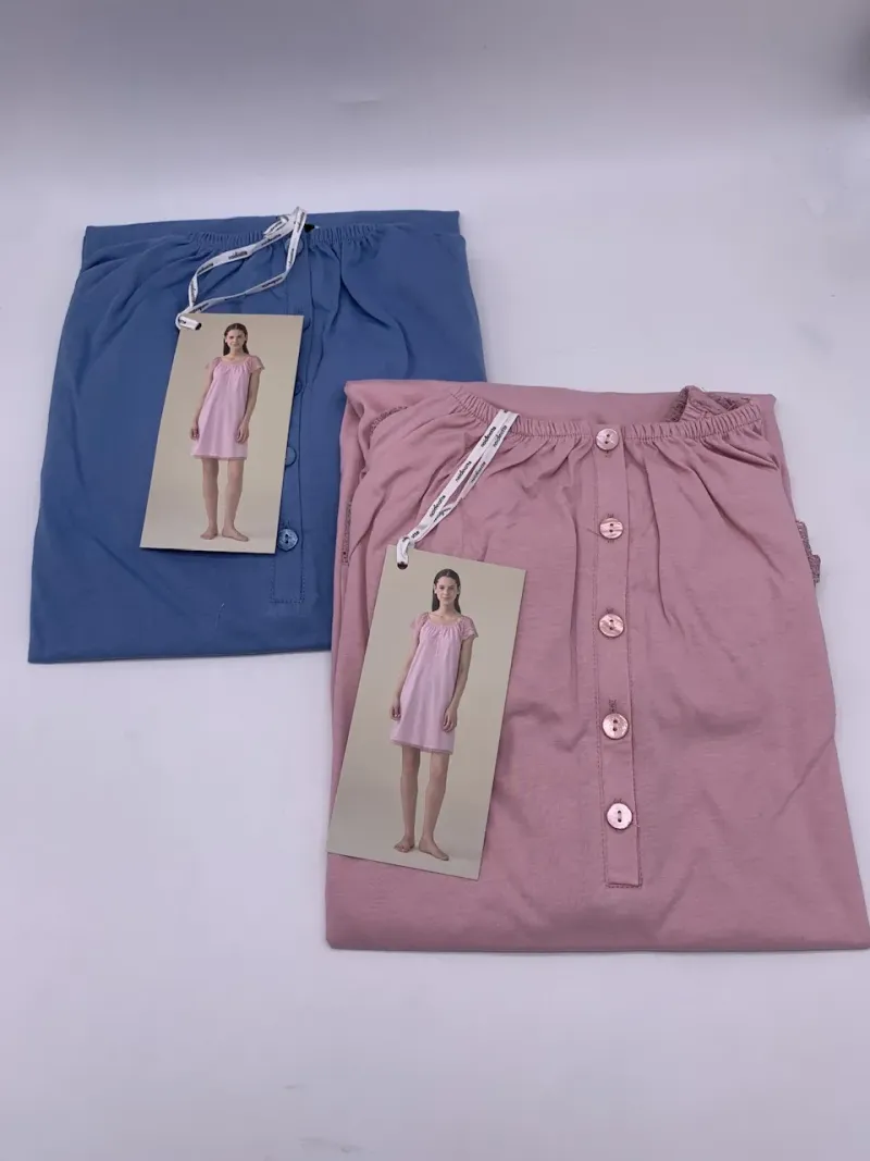 Acquista ora CAMICIA DONNA MEZZA MANICA 100% COTONE NOI DI NOTTE LA3477 su nonsolointimo1994.com