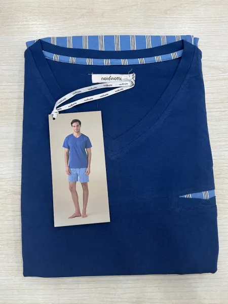 Acquista ora PIGIAMA UOMO MEZZA MANICA + PANTALONCINO CALIBRATO FC3301 su nonsolointimo1994.com
