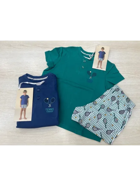 Acquista ora PIGIAMA BIMBO 100% COTONE MEZZA MANICA + PANTALONCINO NOI DI NOTTE FE2622 su nonsolointimo1994.com
