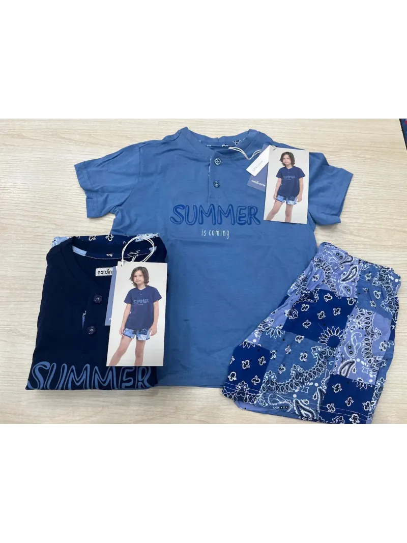 Acquista ora PIGIAMA BIMBO 100% COTONE MEZZA MANICA + PANTALONCINO NOI DI NOTTE FE2385 su nonsolointimo1994.com