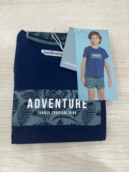 Acquista ora PIGIAMA BIMBO 100% COTONE MEZZA MANICA + PANTALONCINO NOI DI NOTTE FE2217 su nonsolointimo1994.com