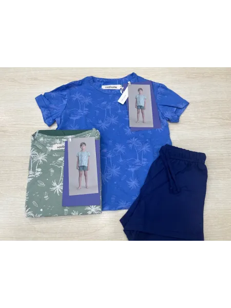 Acquista ora PIGIAMA BIMBO 100% COTONE MEZZA MANICA + PANTALONCINO NOI DI NOTTE FE2495 su nonsolointimo1994.com