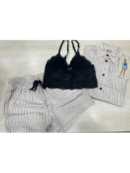 Acquista ora PIGIAMA DONNA 3 PEZZI VISCOSA NOI DI NOTTE LE1258 su nonsolointimo1994.com