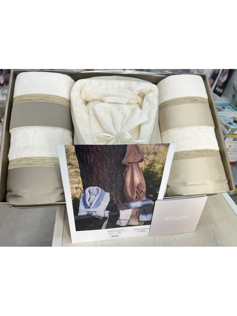 Acquista ora COMPLETO BAGNO LUI & LEI 8 PEZZI BATTAGLIA Capri su nonsolointimo1994.com