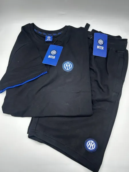 Acquista ora COMPLETO DA PASSEGGIO UOMO COTONE 100% MEZZA MANICA PANTALONCINO FRENCH TERRY COLLEZIONE 2025 HERMET SSC NAPOLI TSH 2