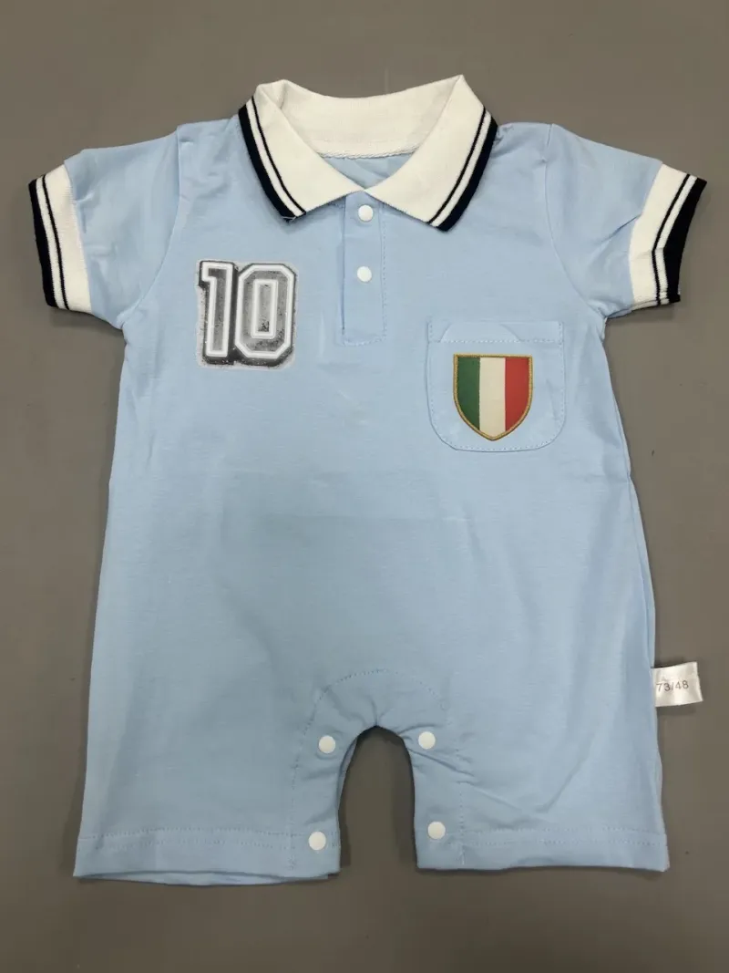 Acquista ora TUTINA PAGLIACCETTO NEONATO MANICA CORTA COTONE  REVOLUTION  NAPOLI 01 su nonsolointimo1994.com
