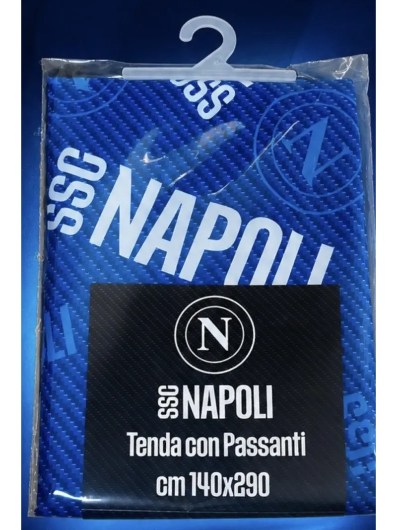 Acquista ora TENDA CALATA CON PASSANTI CARILLO SSC NAPOLI 140x290cm ID1918 su nonsolointimo1994.com