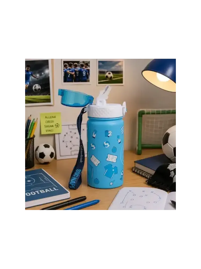 Acquista ora BORRACCIA IN ALLUMINIO TERMICA 800ML GIEMME SSC NAPOLI OFFICIAL NA1505 su nonsolointimo1994.com
