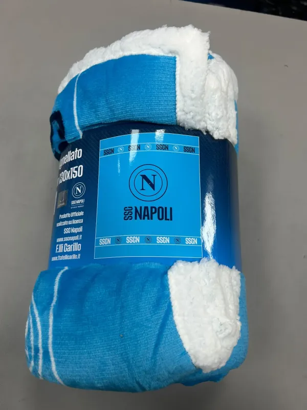 Acquista ora PLAID CORAL CON PELLICCIA INTERNA LETTO SINGOLO CARILLO SSC NAPOLI 130X150 LX951 su nonsolointimo1994.com