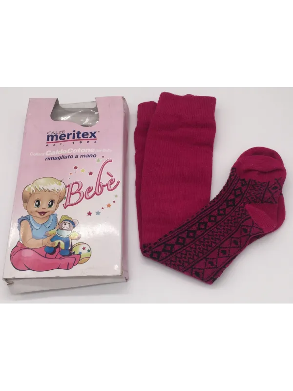 COLLANT CALZAMAGLIE CALDO COTONE NEONATA MODA MERITEX