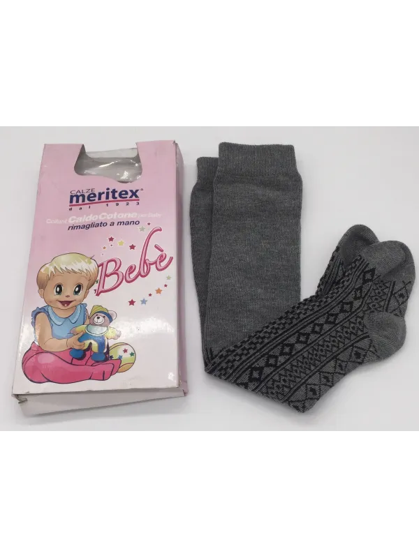 COLLANT CALZAMAGLIE CALDO COTONE NEONATA MODA MERITEX