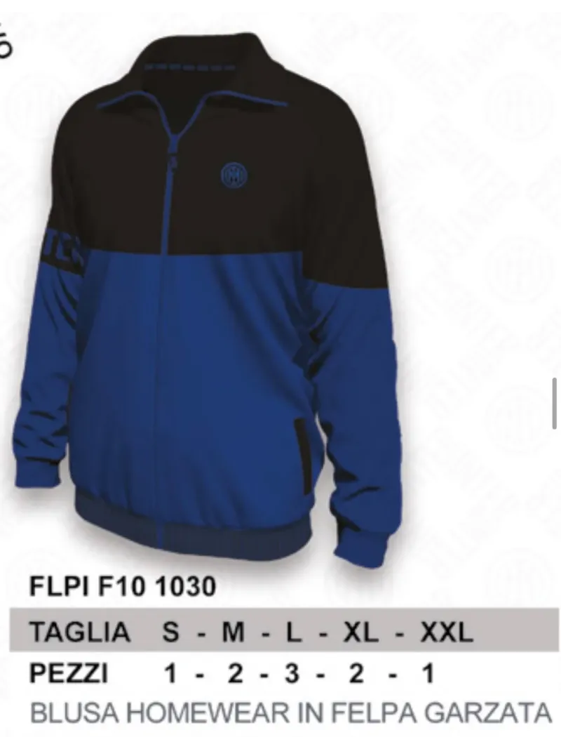 Acquista ora TUTA UOMO DA PASSEGGIO COTONE 100% FRENCH TERRY FULL ZIP COLLECTION 2025 HERMET SSC NAPOLI FLPNF102060 PTLNF102060