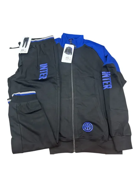 Acquista ora TUTA UOMO DA PASSEGGIO COTONE 100% FRENCH TERRY FULL ZIP COLLECTION 2025 HERMET SSC NAPOLI FLPNF102060 PTLNF102060