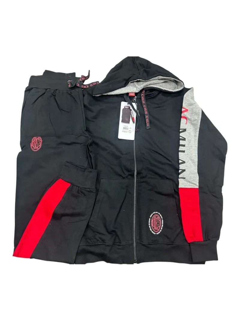 Acquista ora TUTA UOMO DA PASSEGGIO COTONE 100% FRENCH TERRY FULL ZIP COLLECTION 2025 HERMET SSC NAPOLI FLPNF102060 PTLNF102060