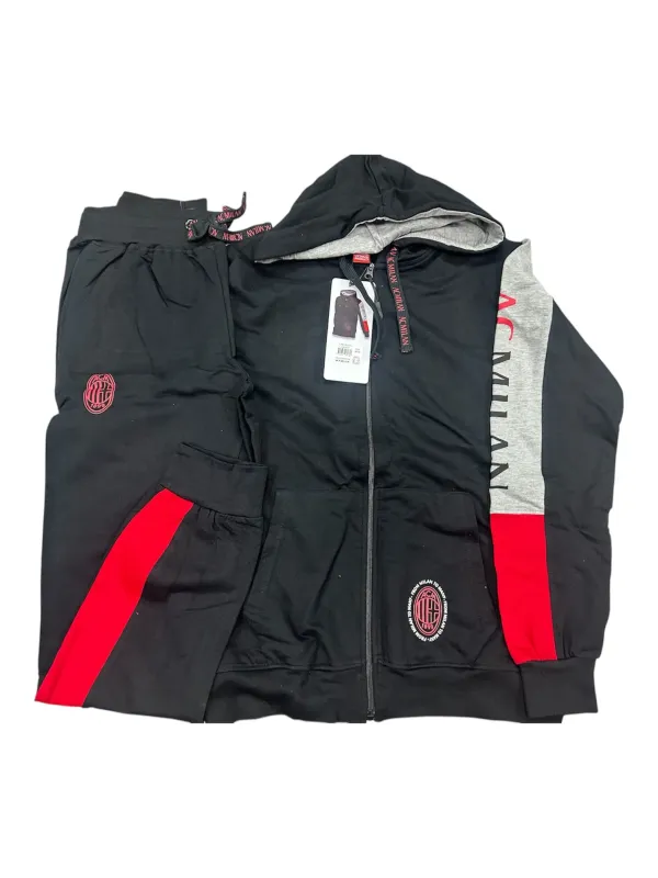 Acquista ora TUTA UOMO DA PASSEGGIO COTONE 100% FRENCH TERRY FULL ZIP COLLECTION 2025 HERMET SSC NAPOLI FLPNF102060 PTLNF102060