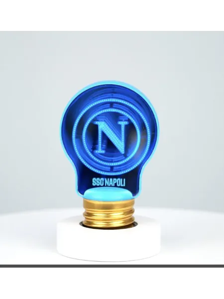 Acquista ora LAMPADA LED DA NOTTE PERSONALIZZABILE IN VARI COLORI DI LUCE CON LOGO GIEMME SSC NAPOLI OFFICIAL NL002NP su nonsolo