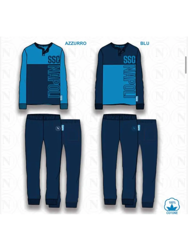 Acquista ora PIGIAMA UOMO CALDO COTONE COLLECTION 2024-2025 HERMET SSC NAPOLI PIGNT101170 su nonsolointimo1994.com