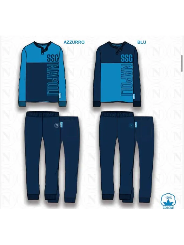 Acquista ora PIGIAMA UOMO CALDO COTONE COLLECTION 2024-2025 HERMET SSC NAPOLI PIGNT101170 su nonsolointimo1994.com