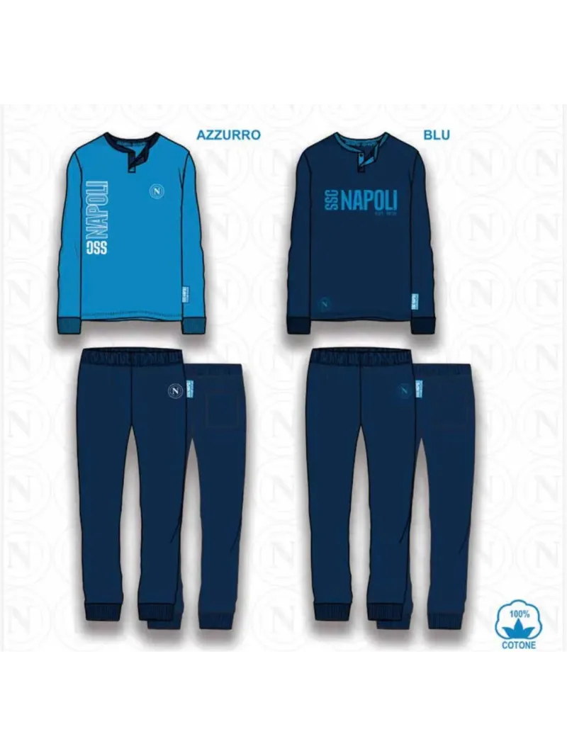 Acquista ora PIGIAMA UOMO CALDO COTONE COLLECTION 2024-2025 HERMET SSC NAPOLI PIGNT101170 su nonsolointimo1994.com