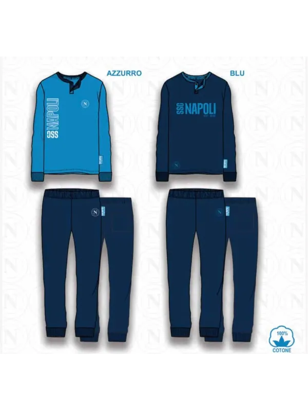 Acquista ora PIGIAMA UOMO CALDO COTONE COLLECTION 2024-2025 HERMET SSC NAPOLI PIGNT101170 su nonsolointimo1994.com