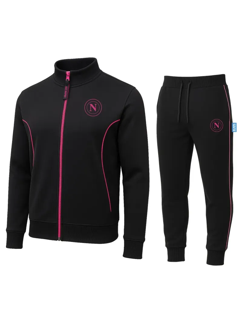 TUTA DONNA FELPA GARZATA FULL ZIP HERMET SSC NAPOLI PGDNF101125