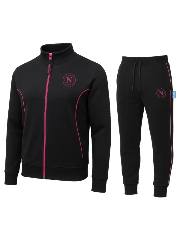 TUTA DONNA FELPA GARZATA FULL ZIP HERMET SSC NAPOLI PGDNF101125