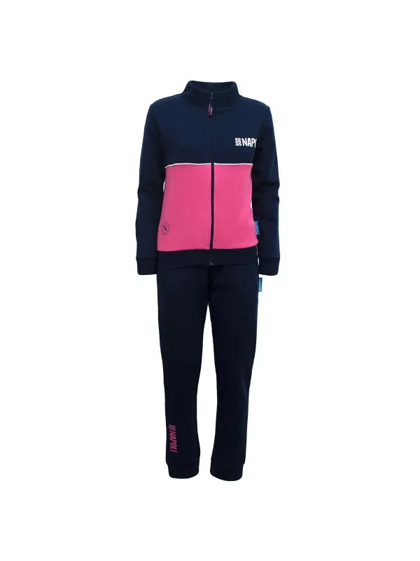 TUTA DONNA FELPA GARZATA FULL ZIP HERMET SSC NAPOLI PGDNF101125