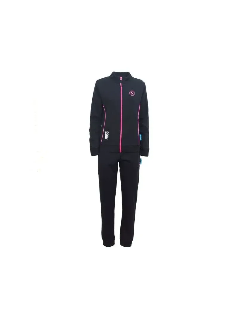 TUTA DONNA FELPA GARZATA FULL ZIP HERMET SSC NAPOLI PGDNF101125