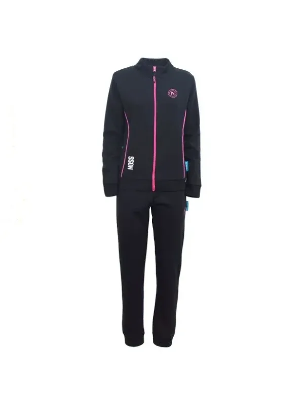 TUTA DONNA FELPA GARZATA FULL ZIP HERMET SSC NAPOLI PGDNF101125