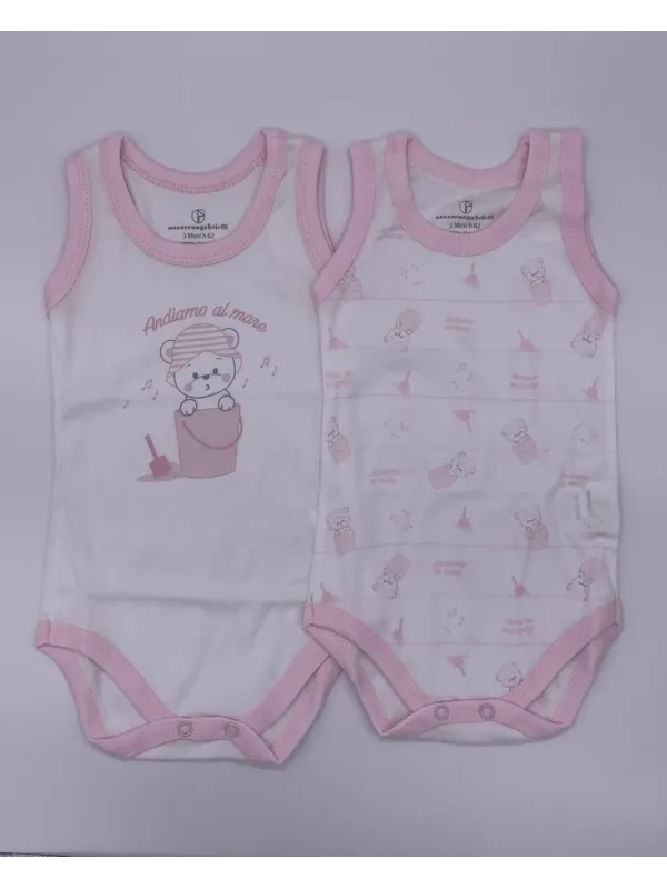 Vendita BODY NEONATO COTONE SPALLA LARGA NAZARENO GABRIELLI 2 PEZZI