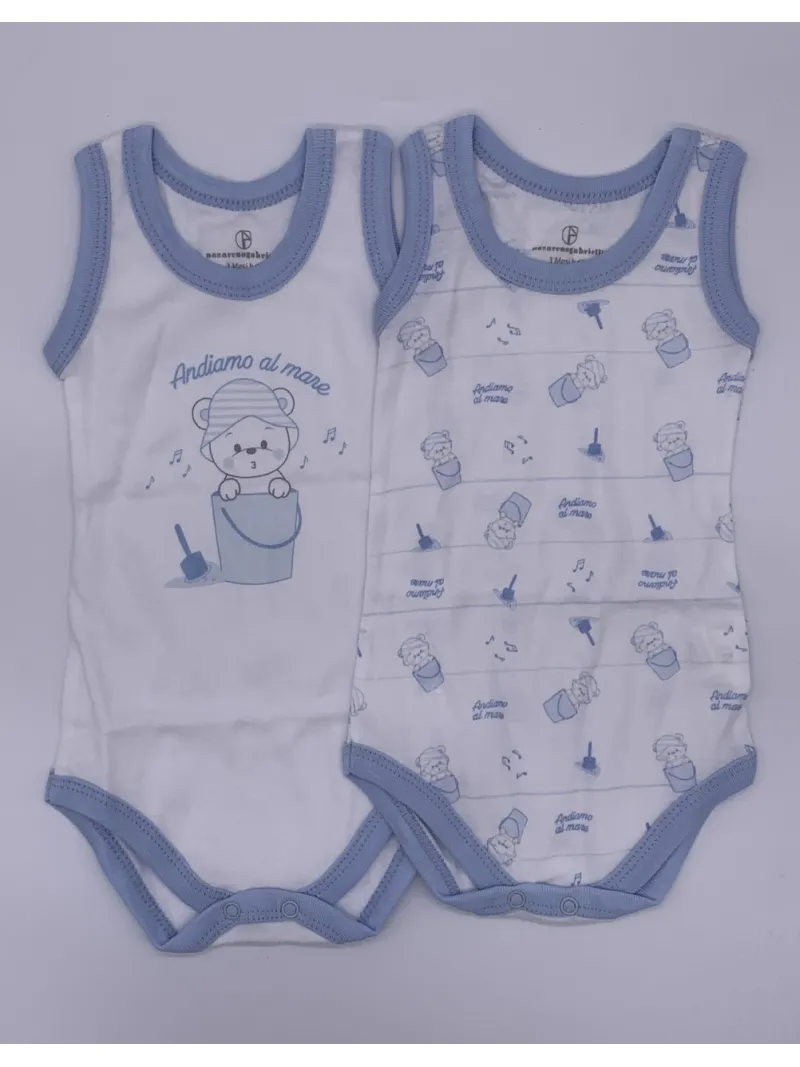 Vendita BODY NEONATO COTONE SPALLA LARGA NAZARENO GABRIELLI 2 PEZZI