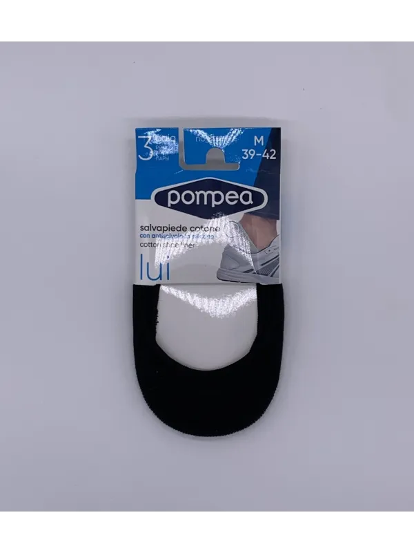 Vendita POMPEA CALZE SALVAPIEDE UNISEX CON SILICONE ANTISCIVOLO DONNA UOMO 3 PAIA