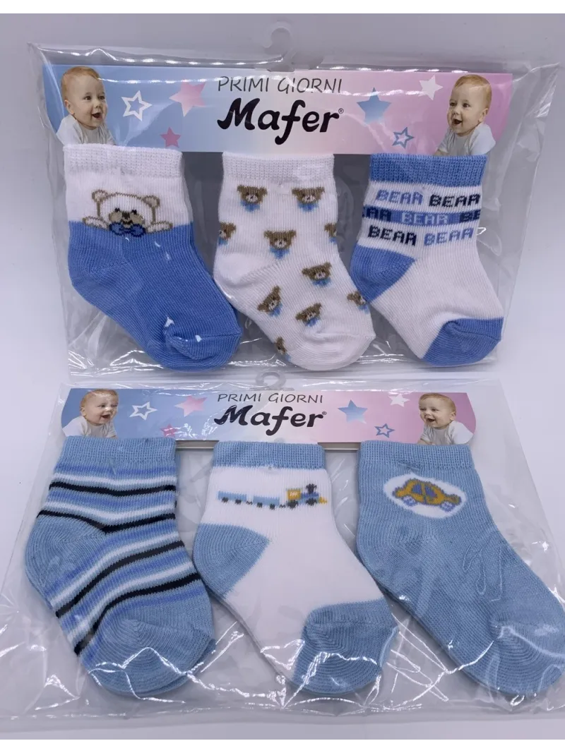 Vendita CALZINI NEONATO COTONE 3 PEZZI MAFER