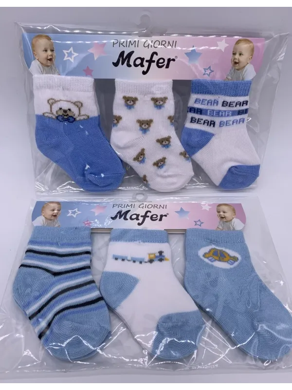 Vendita CALZINI NEONATO COTONE 3 PEZZI MAFER