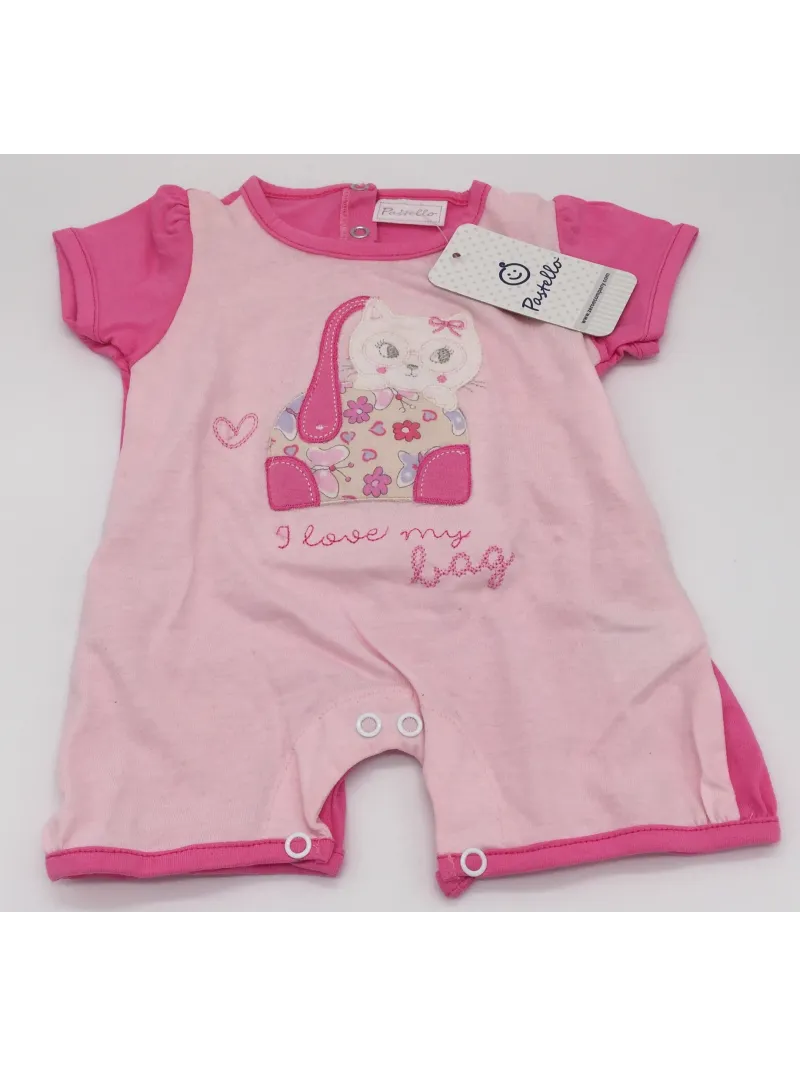 Vendita TUTINA PAGLIACCETTO CORTA NEONATO FEMMINA COTONE PASTELLO